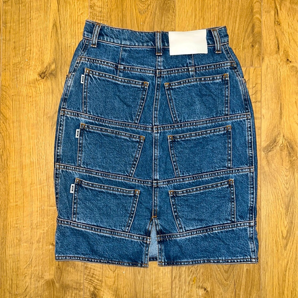 ‼️SOLD‼️ MSGM Multi Pocket Denim Skirt